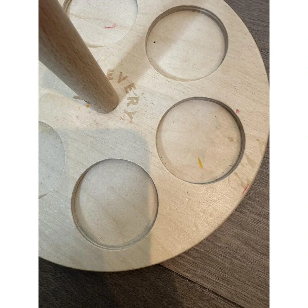 Lovevery Wooden‎ Stacking Rings Toy Montessori Toddler Multicolor Set Of 12